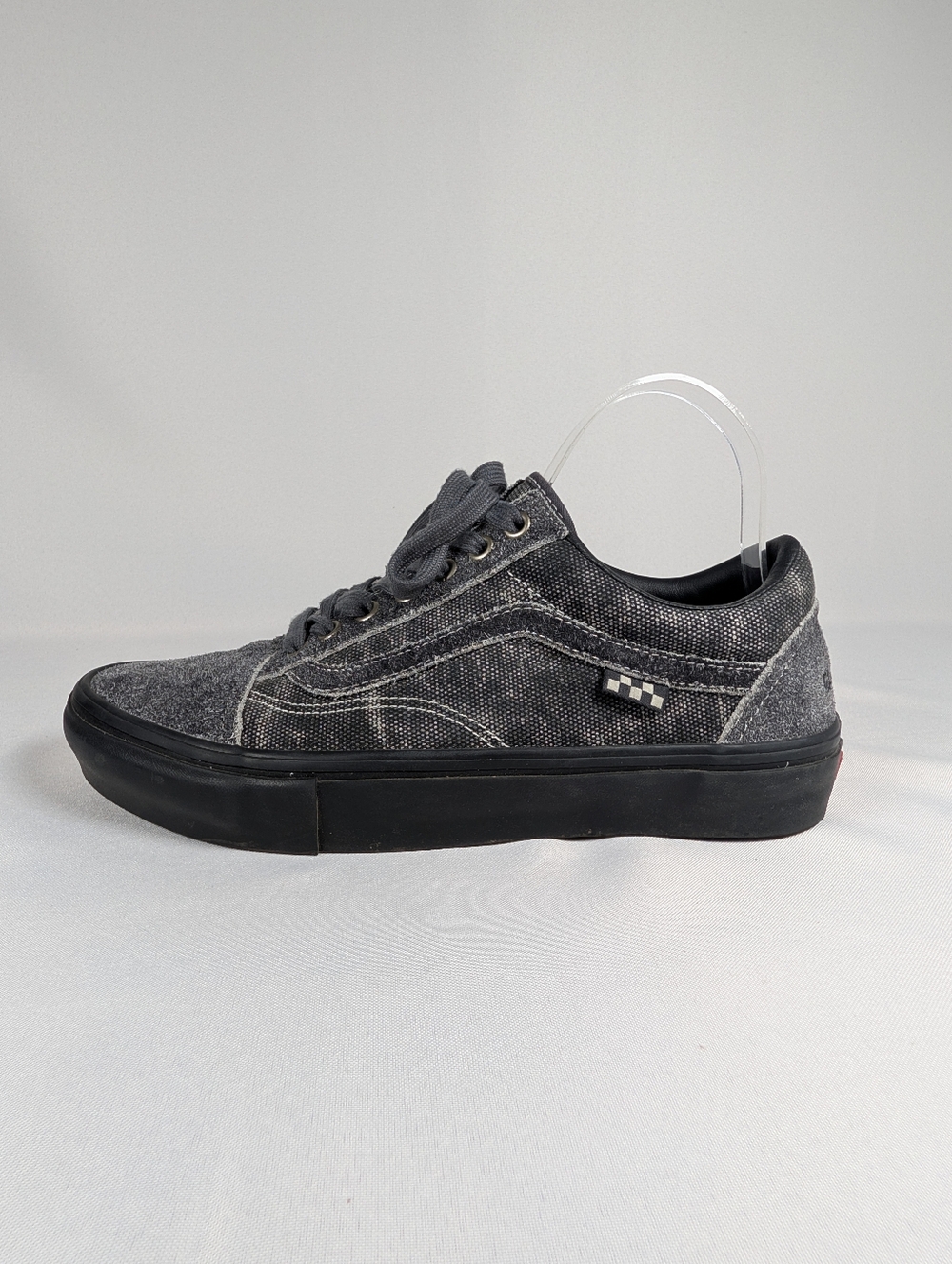 Vans Quasi Skate Old Skool Asphalt Grey Suede Canvas US 8 Men Shoe